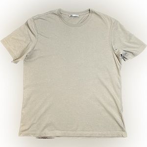 ZARA Textured T-Shirt Khaki Men’s USA L